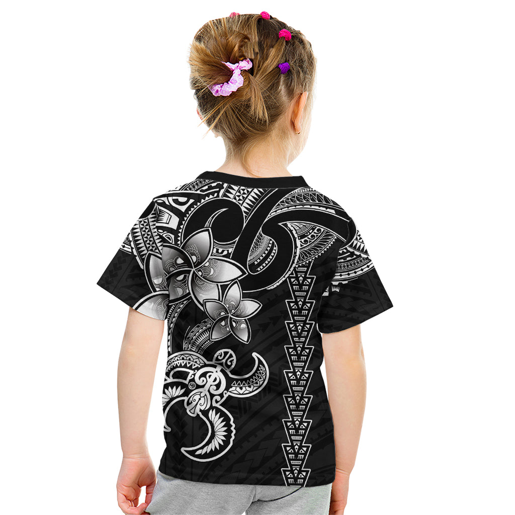 Hawaiian Tribal Kid T Shirt Polynesian Kakau Turtle - White LT9 - Polynesian Pride