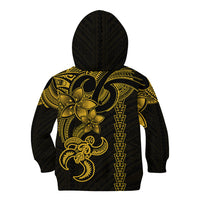 Hawaiian Tribal Kid Hoodie Polynesian Kakau Turtle - Yellow LT9 - Polynesian Pride