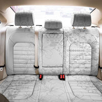 American Samoa Lotu Tamaiti Back Car Seat Cover White Sunday Plumeria White Vibe LT9 - Polynesian Pride