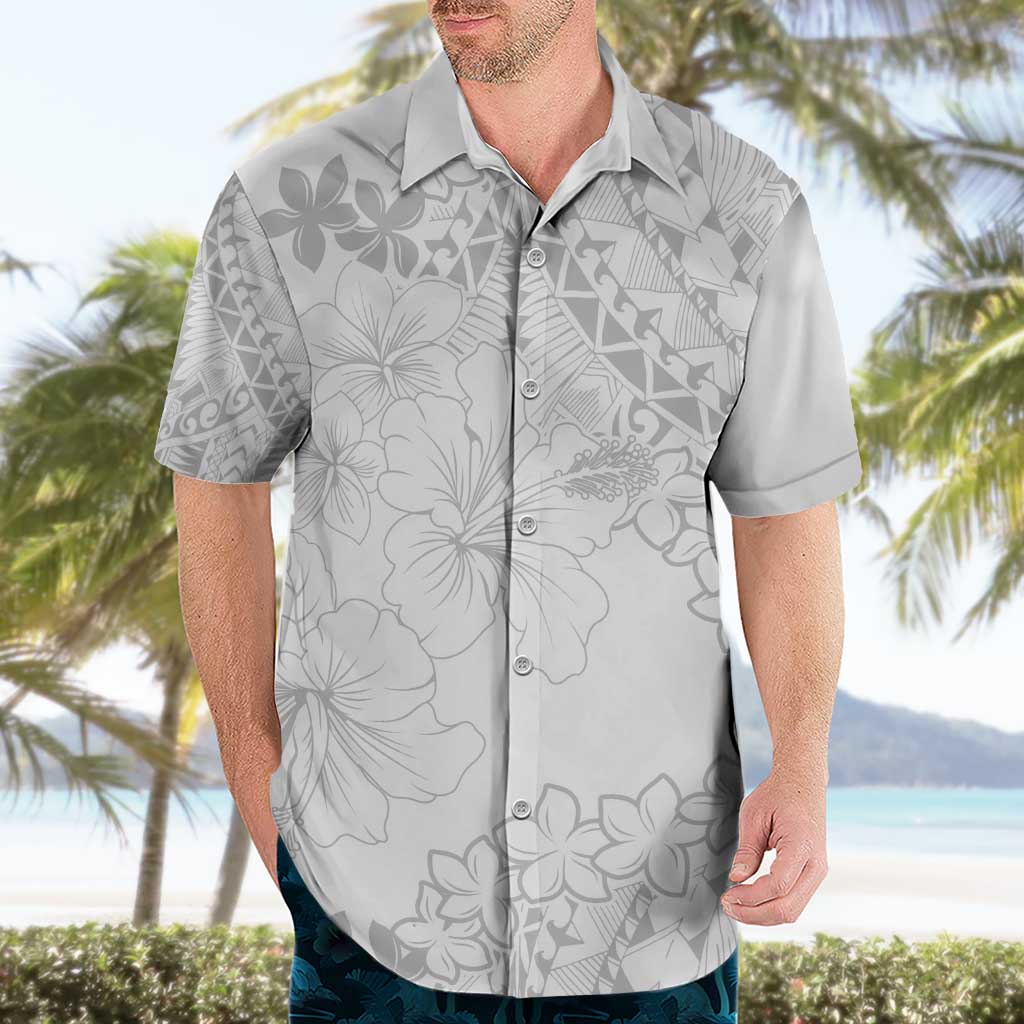 American Samoa Lotu Tamaiti Hawaiian Shirt White Sunday Plumeria White Vibe LT9 - Polynesian Pride