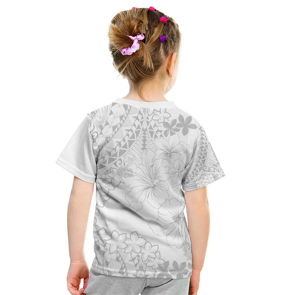 American Samoa Lotu Tamaiti Kid T Shirt White Sunday Plumeria White Vibe