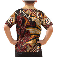 Vintage Samoa Siapo Family Matching Mermaid Dress and Hawaiian Shirt With Teuila Torch Ginger LT9 - Polynesian Pride
