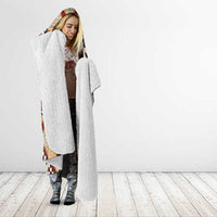 Vintage Samoa Siapo Hooded Blanket With Teuila Torch Ginger