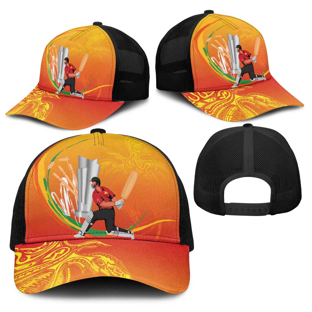 Cricket PNG East Asia-Pacific Baseball Net Cap Papua New Guinea Rise to Power LT9 - Polynesian Pride