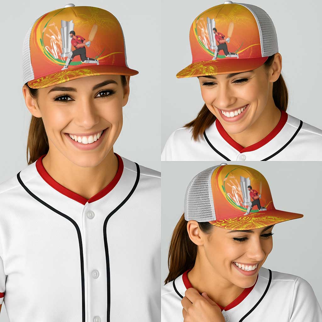 Cricket PNG East Asia-Pacific Baseball Net Cap Papua New Guinea Rise to Power LT9 - Polynesian Pride