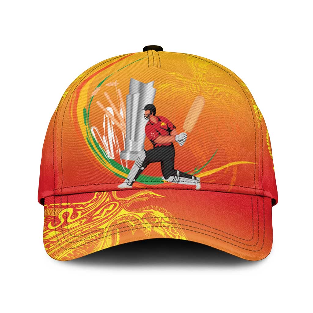 Custom Cricket PNG East Asia-Pacific Classic Cap Papua New Guinea Rise to Power LT9 Universal Fit Gold - Polynesian Pride