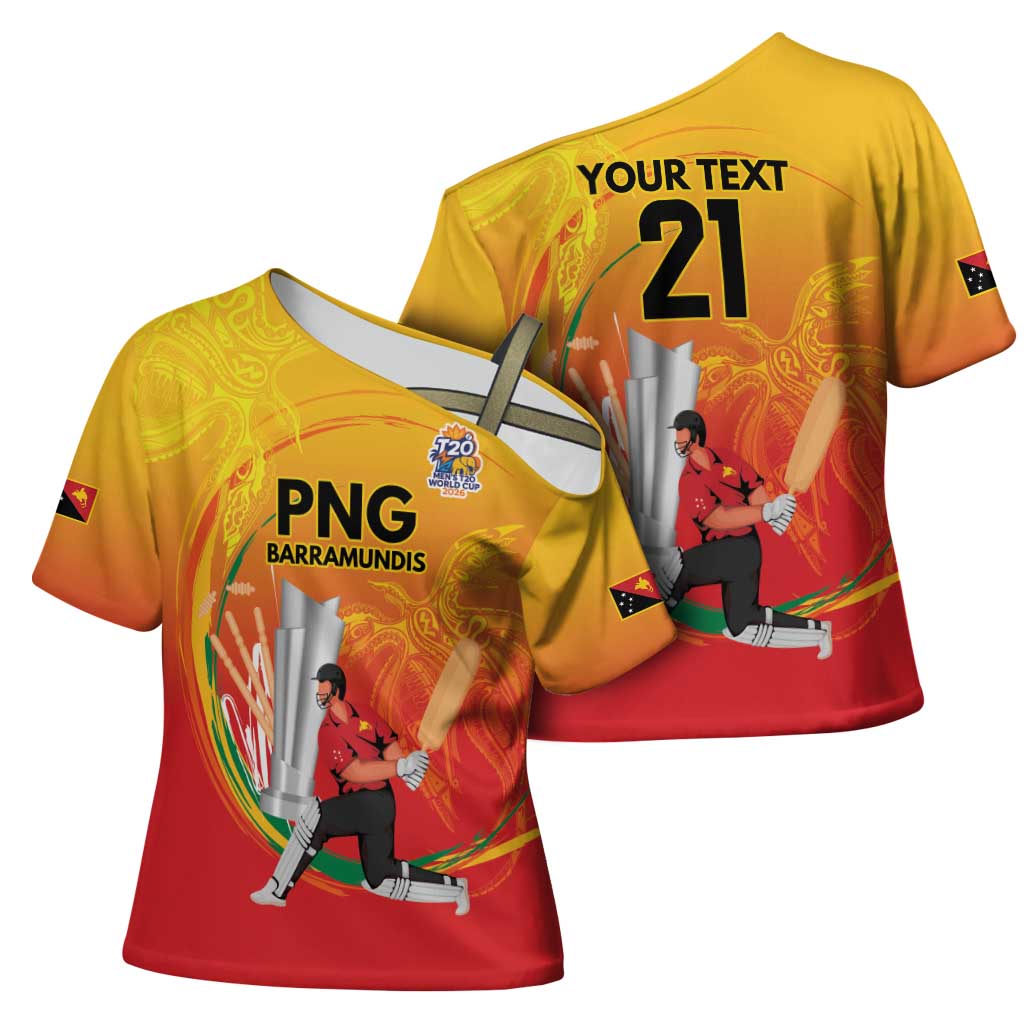 Custom Cricket PNG East Asia-Pacific Cross Shoulder Shirt Papua New Guinea Rise to Power LT9 - Polynesian Pride