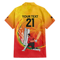 Custom Cricket PNG East Asia-Pacific Hawaiian Shirt Papua New Guinea Rise to Power LT9 - Polynesian Pride