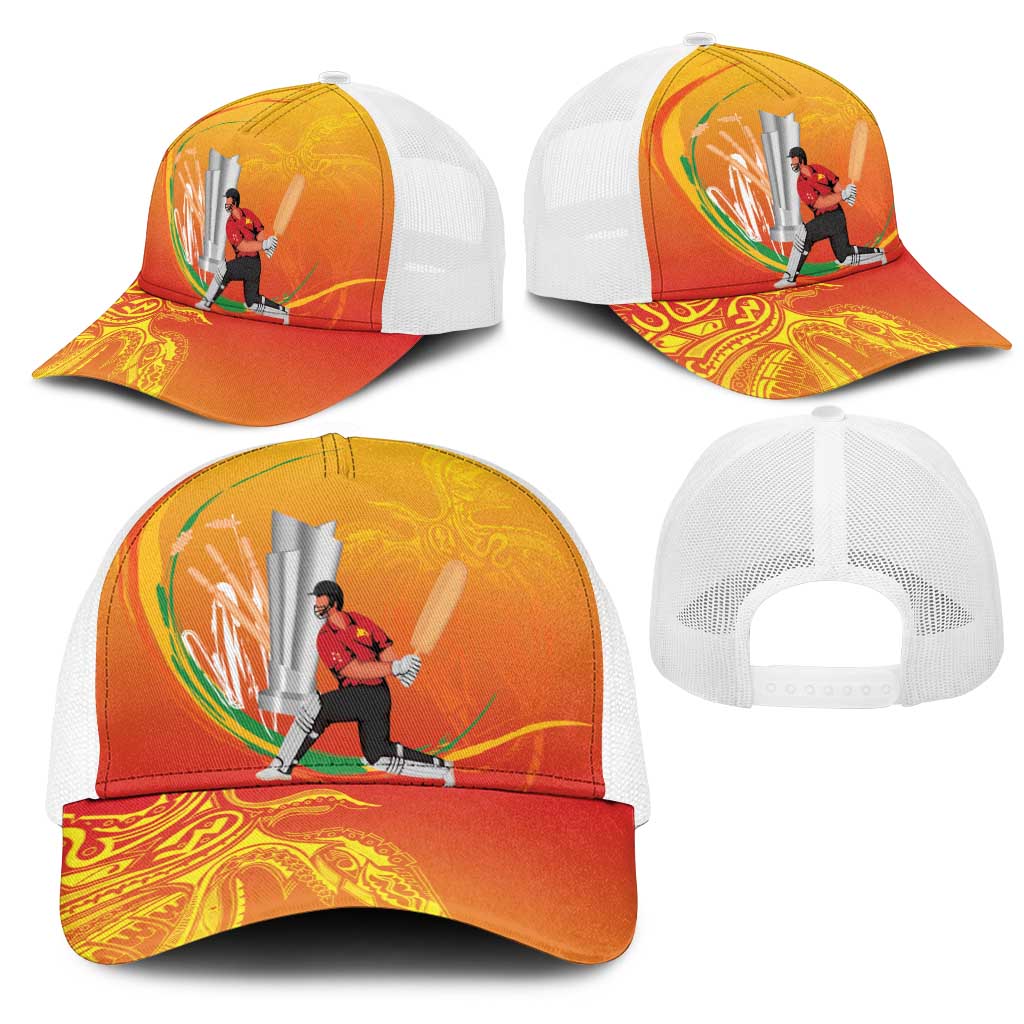 Cricket PNG East Asia-Pacific Mesh Trucker Cap Papua New Guinea Rise to Power LT9 - Polynesian Pride