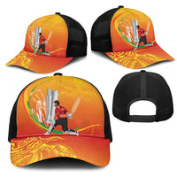 Cricket PNG East Asia-Pacific Mesh Trucker Cap Papua New Guinea Rise to Power LT9 - Polynesian Pride