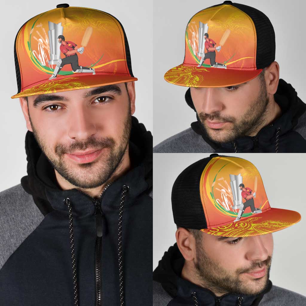 Cricket PNG East Asia-Pacific Mesh Trucker Cap Papua New Guinea Rise to Power LT9 - Polynesian Pride