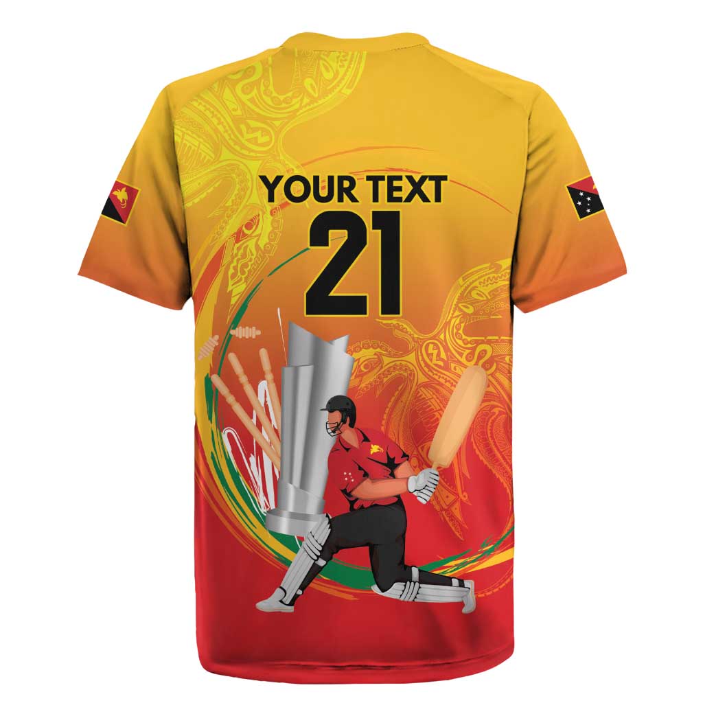 Custom Cricket PNG East Asia-Pacific Rugby Jersey Papua New Guinea Rise to Power LT9 - Polynesian Pride
