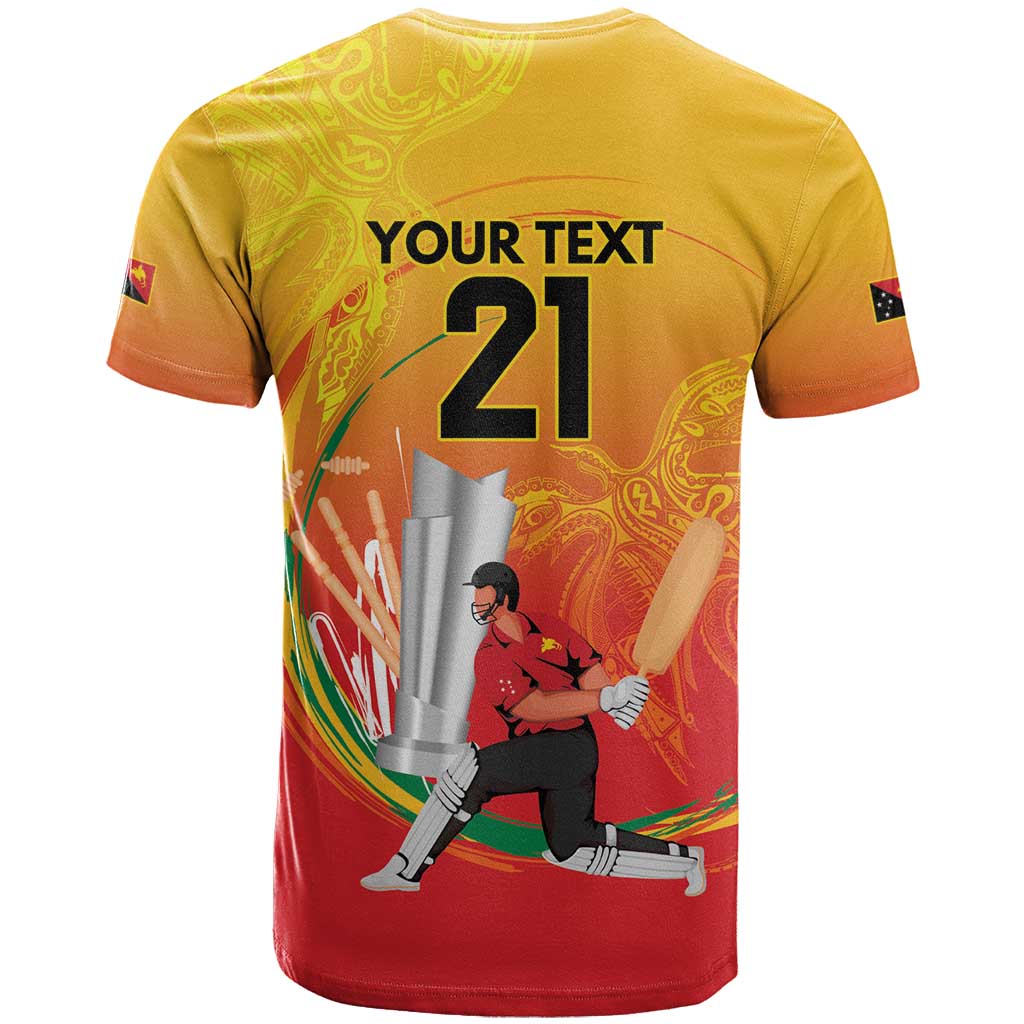 Custom Cricket PNG East Asia-Pacific T Shirt Papua New Guinea Rise to Power LT9 - Polynesian Pride