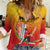Custom Cricket PNG East Asia-Pacific Women Casual Shirt Papua New Guinea Rise to Power - Polynesian Pride
