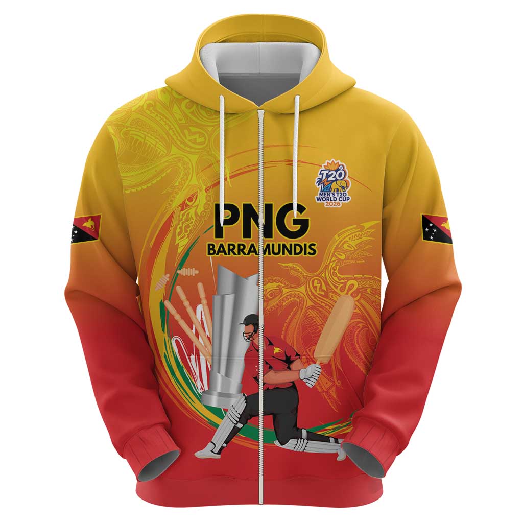 Custom Cricket PNG East Asia-Pacific Zip Hoodie Papua New Guinea Rise to Power LT9 - Polynesian Pride