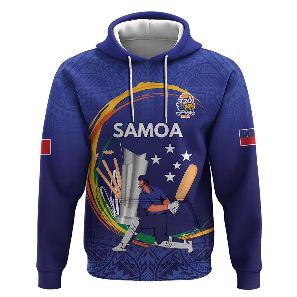 Custom Cricket Samoa East Asia-Pacific Hoodie Samoa Storming the Limits - Polynesian Pride