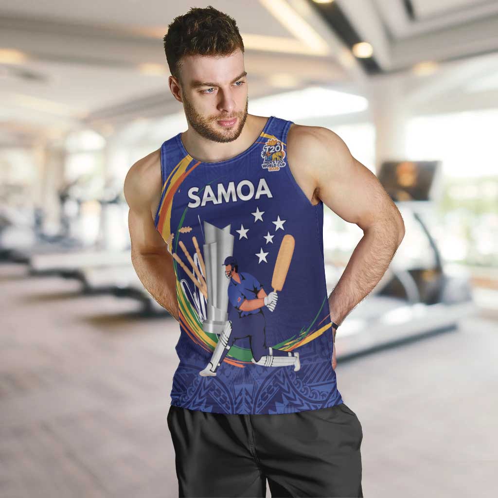 Custom Cricket Samoa East Asia-Pacific Men Tank Top Samoa Storming the Limits - Polynesian Pride