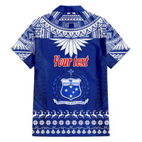 Personalised Toa Samoa Christmas Hawaiian Shirt Samoa Siva Tau Manuia Le Kerisimasi Blue Vibe LT9 - Polynesian Pride