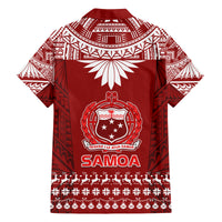 Toa Samoa Christmas Family Matching Puletasi Dress and Hawaiian Shirt Samoa Siva Tau Manuia Le Kerisimasi Red Vibe LT9 - Polynesian Pride