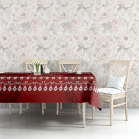 Personalised Toa Samoa Christmas Tablecloth Samoa Siva Tau Manuia Le Kerisimasi Red Vibe LT9 - Polynesian Pride
