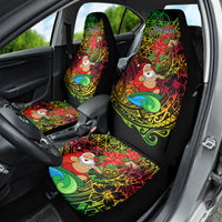 Personalised Vanuatu Joyeux Noel Car Seat Cover Christmas Santas God Yumi LT9 - Polynesian Pride