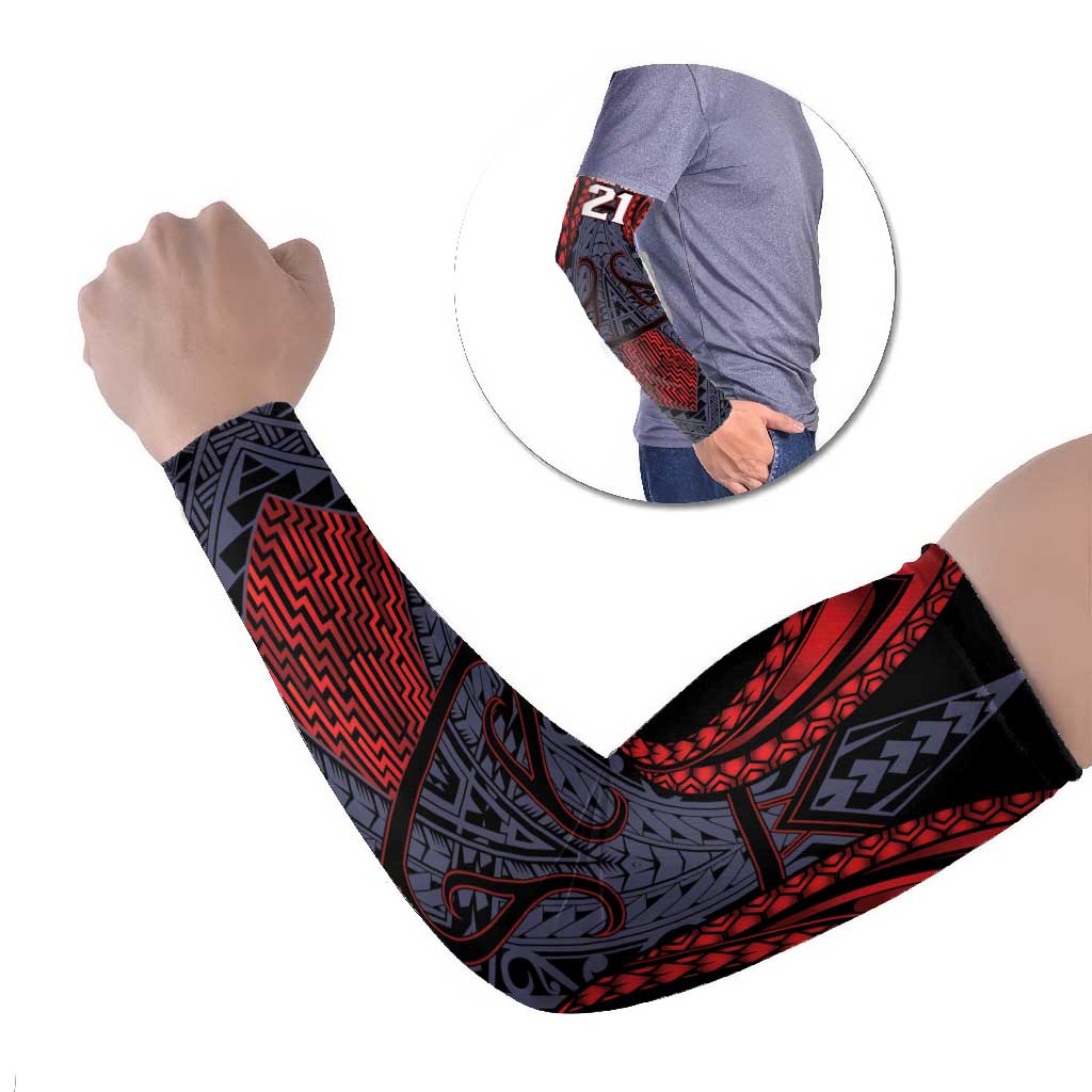 Custom New Zealand Arm Sleeves Maori Kiwiana Pattern Tukutuku Motif
