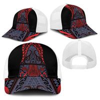 New Zealand Baseball Net Cap Maori Kiwiana Pattern Tukutuku Motif