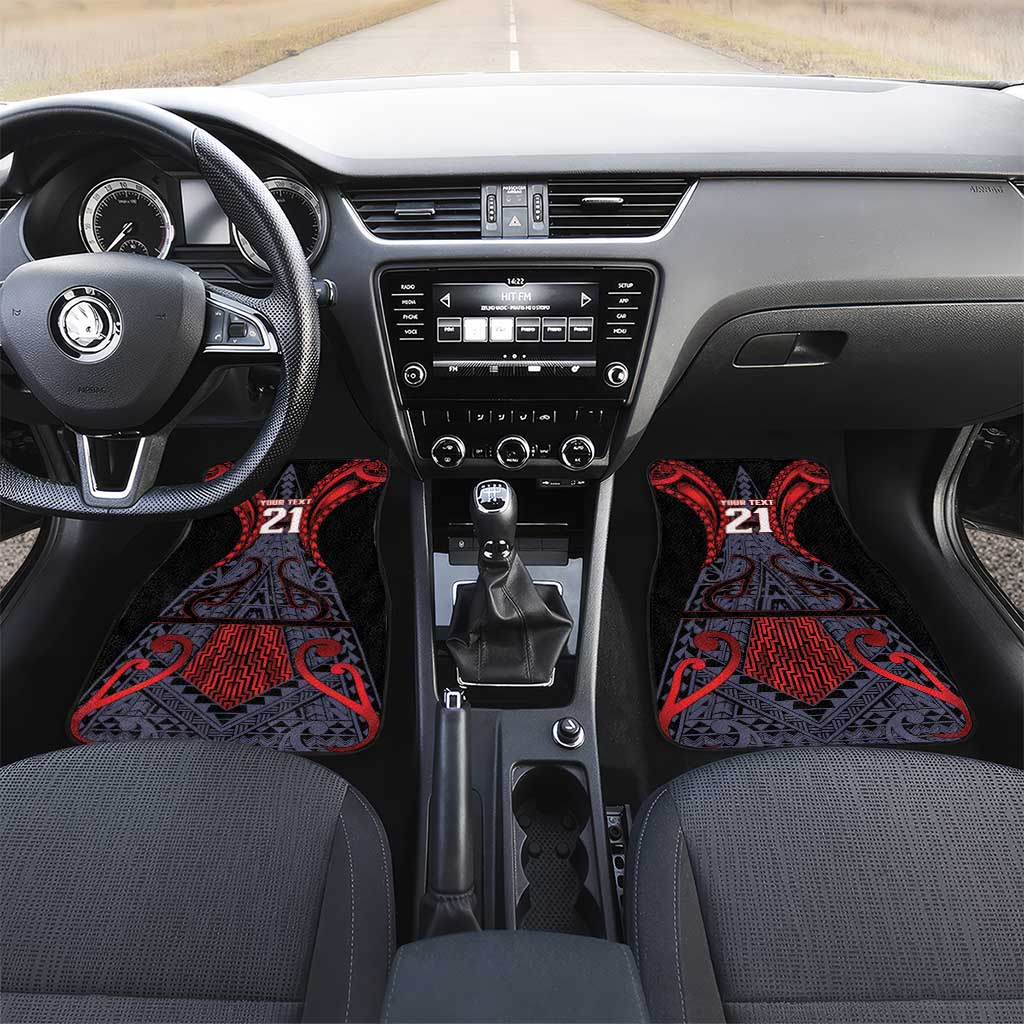 Custom New Zealand Car Mats Maori Kiwiana Pattern Tukutuku Motif