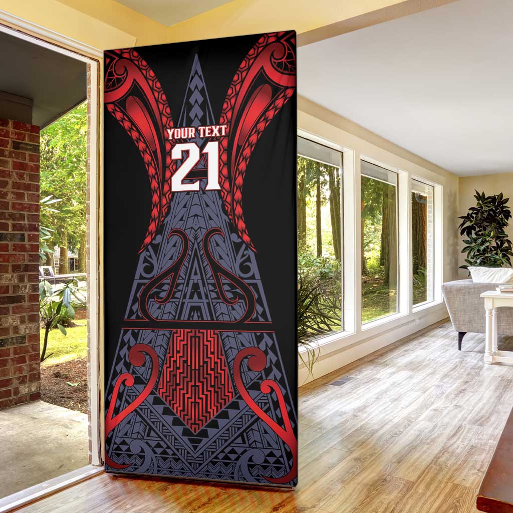 Custom New Zealand Door Cover Maori Kiwiana Pattern Tukutuku Motif LT9 - Polynesian Pride