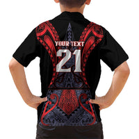 Custom New Zealand Family Matching Long Sleeve Bodycon Dress and Hawaiian Shirt Maori Kiwiana Pattern Tukutuku Motif LT9 - Polynesian Pride