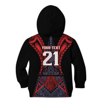 Custom New Zealand Kid Hoodie Maori Kiwiana Pattern Tukutuku Motif LT9 - Polynesian Pride