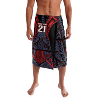 Custom New Zealand Lavalava Maori Kiwiana Pattern Tukutuku Motif LT9 Red - Polynesian Pride