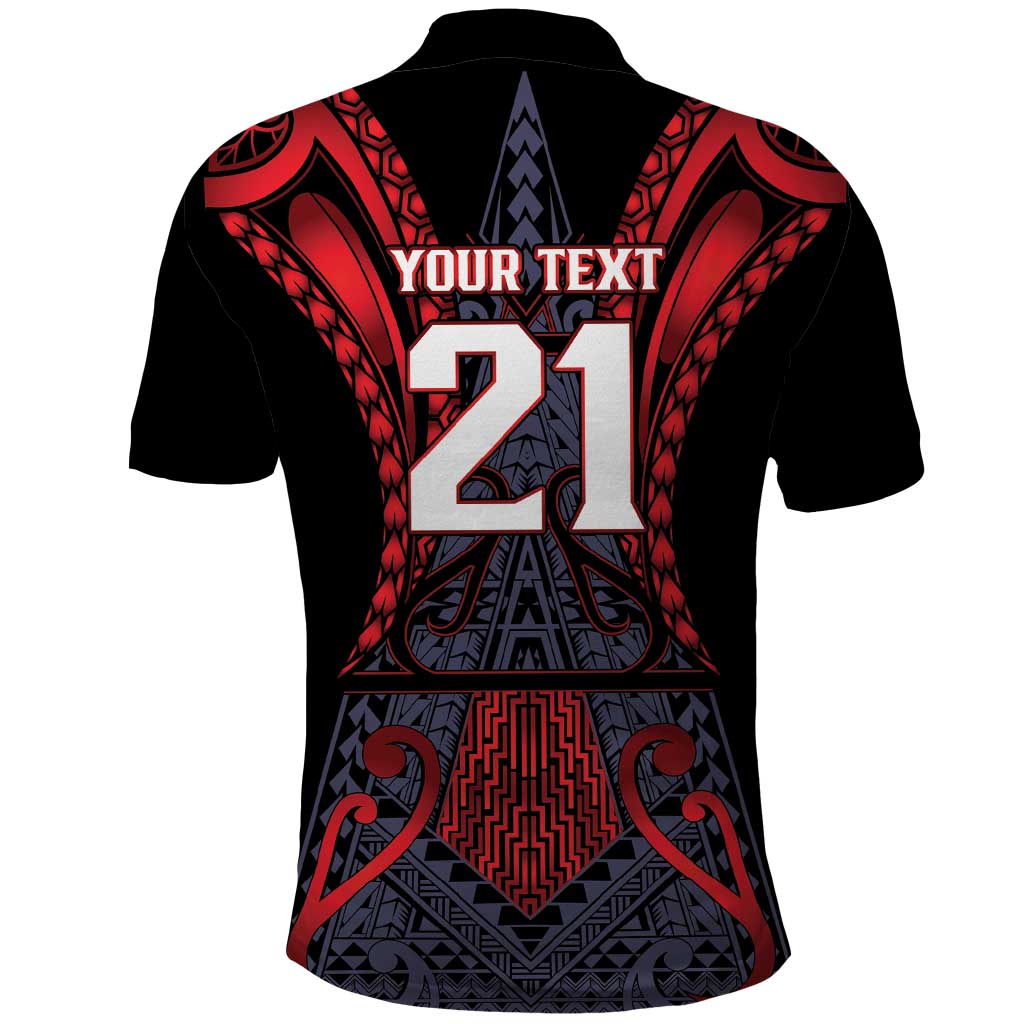 Custom New Zealand Polo Shirt Maori Kiwiana Pattern Tukutuku Motif LT9 - Polynesian Pride