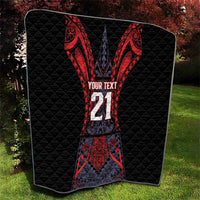 Custom New Zealand Quilt Maori Kiwiana Pattern Tukutuku Motif