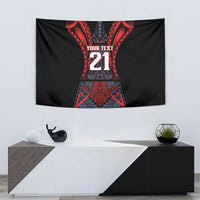 Custom New Zealand Tapestry Maori Kiwiana Pattern Tukutuku Motif LT9 - Polynesian Pride