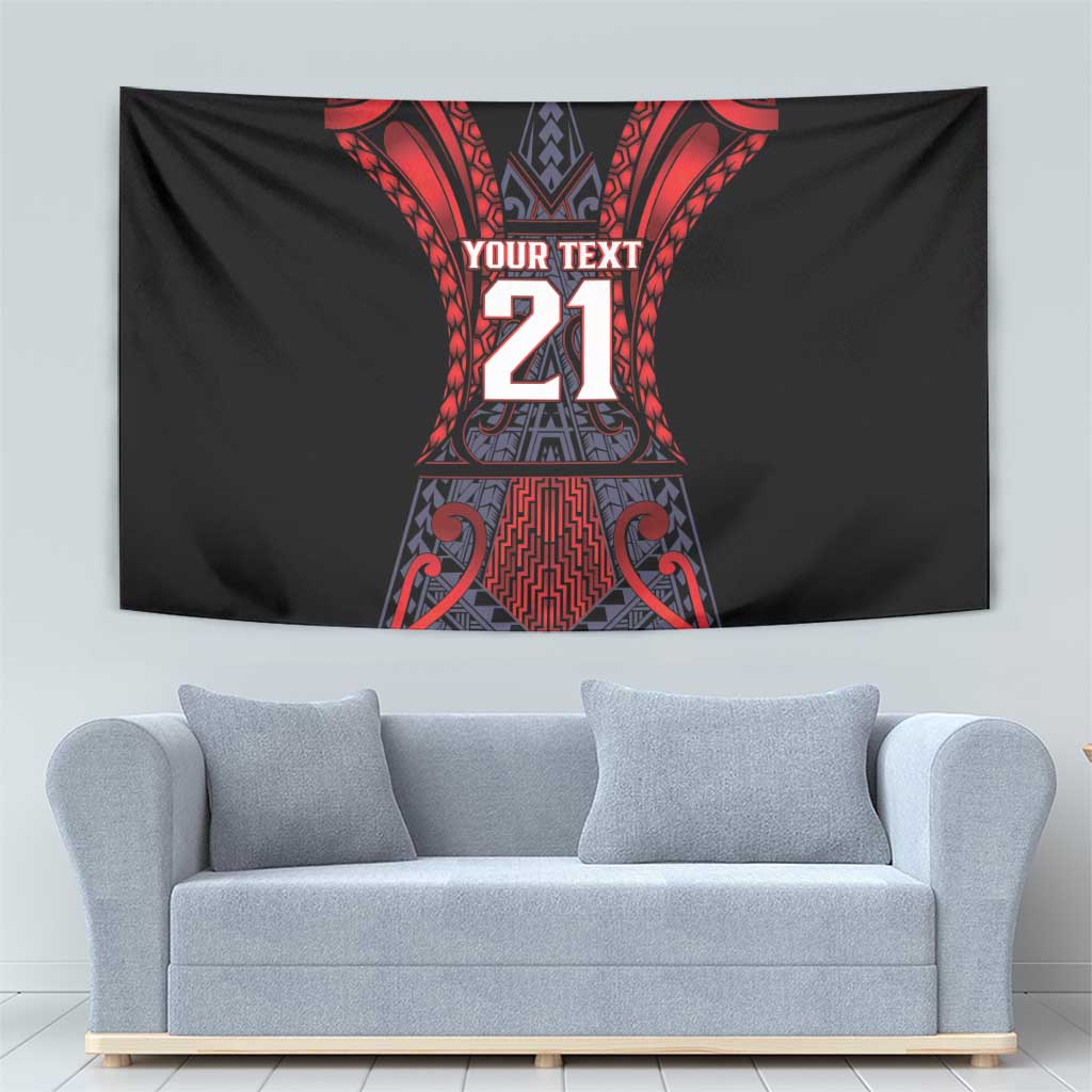 Custom New Zealand Tapestry Maori Kiwiana Pattern Tukutuku Motif LT9 - Polynesian Pride