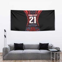 Custom New Zealand Tapestry Maori Kiwiana Pattern Tukutuku Motif LT9 - Polynesian Pride