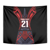 Custom New Zealand Tapestry Maori Kiwiana Pattern Tukutuku Motif LT9 - Polynesian Pride
