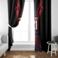 Custom New Zealand Window Curtain Maori Kiwiana Pattern Tukutuku Motif