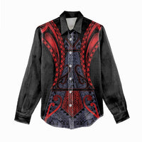 Custom New Zealand Women Casual Shirt Maori Kiwiana Pattern Tukutuku Motif LT9 - Polynesian Pride