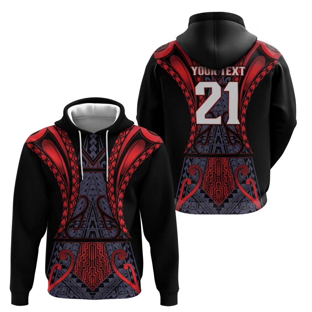 Custom New Zealand Zip Hoodie Maori Kiwiana Pattern Tukutuku Motif LT9 - Polynesian Pride