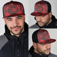 New Zealand Taiaha Maori Mesh Trucker Cap Whero Minimalist Silver Fern Tukutuku Motif LT9 - Polynesian Pride