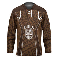 Custom Oceania Football Bula Fiji Hockey Jersey Polynesian Tribal Pattern
