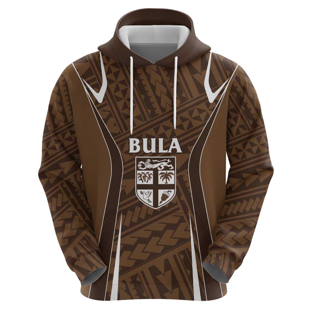 Custom Oceania Football Bula Fiji Hoodie Polynesian Tribal Pattern