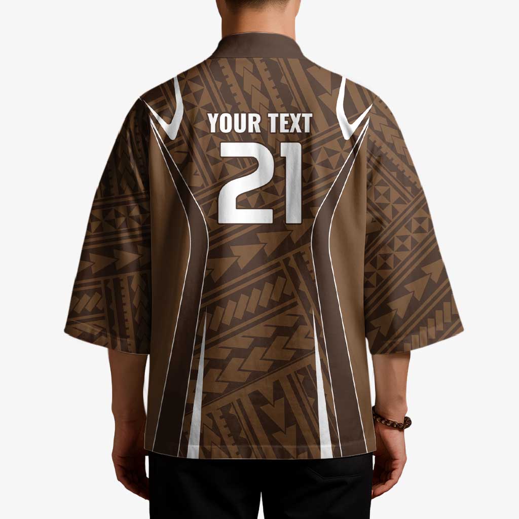 Custom Oceania Football Bula Fiji Kimono Polynesian Tribal Pattern