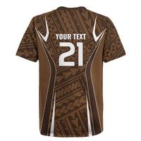 Custom Oceania Football Bula Fiji Rugby Jersey Polynesian Tribal Pattern