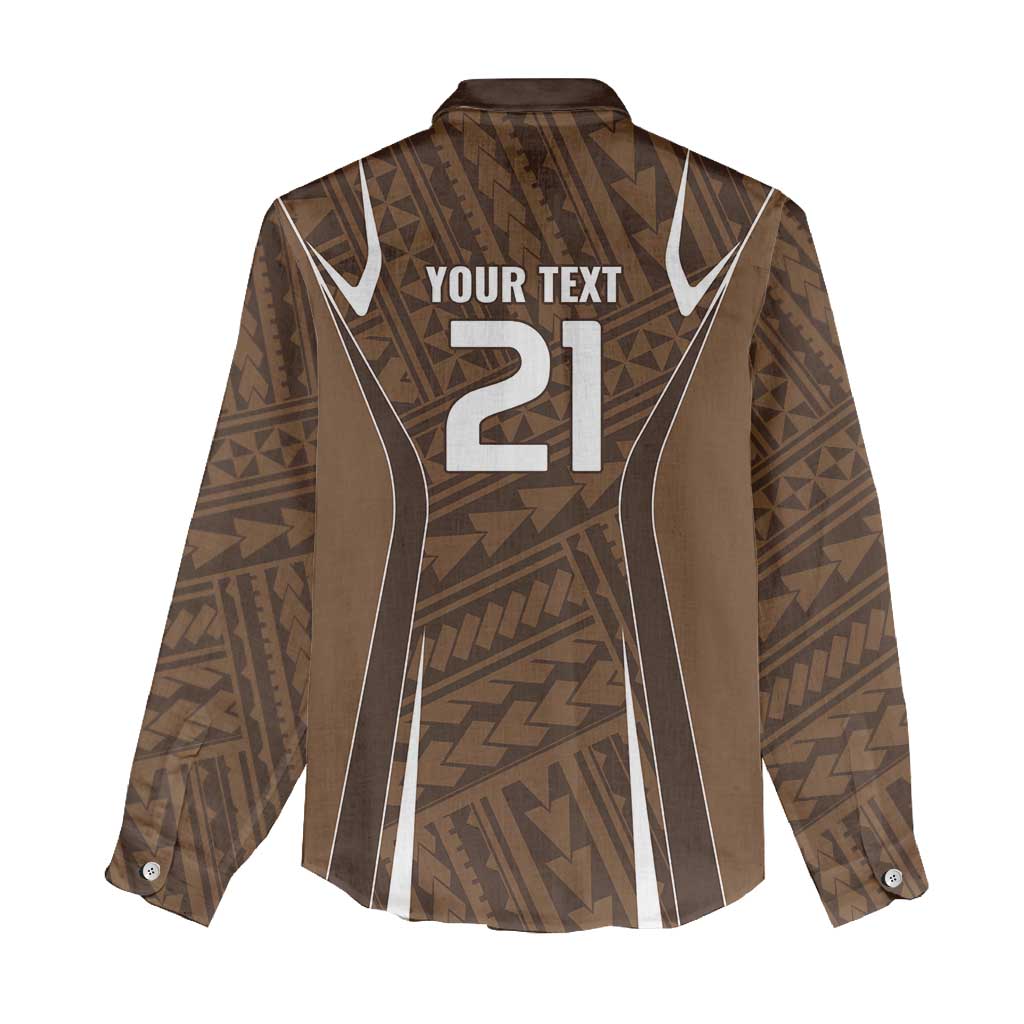 Custom Oceania Football Bula Fiji Women Casual Shirt Polynesian Tribal Pattern LT9 - Polynesian Pride