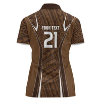 Custom Oceania Football Bula Fiji Women Polo Shirt Polynesian Tribal Pattern LT9 - Polynesian Pride