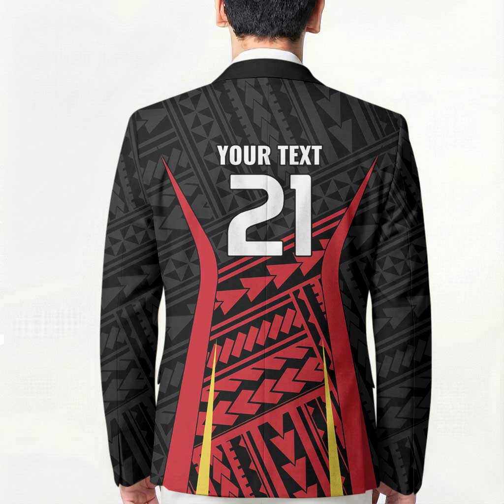 Custom Oceania Football Papua New Guinea Blazer Polynesian Tribal Pattern
