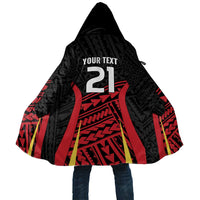 Custom Oceania Football Papua New Guinea Cloak Polynesian Tribal Pattern